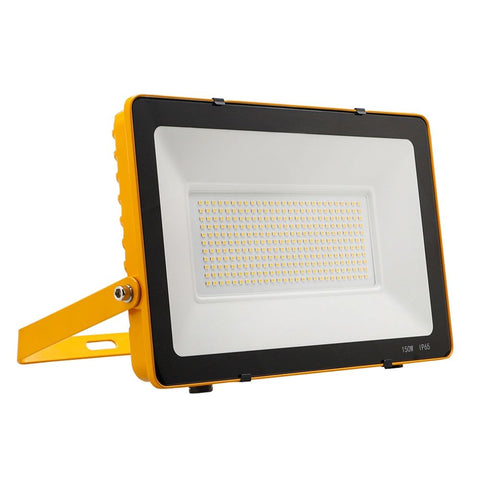 150w led site light with a yellow painted blog and a black trim
