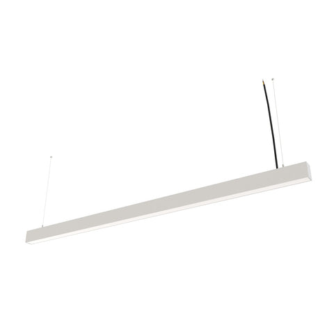 6FT (180cm) LED Linear Light CCT Selectable, Surface or Suspended Mount, White Finish