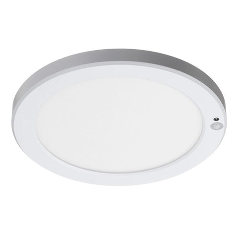 18W Discus LED Downlight with PIR Sensor on white background