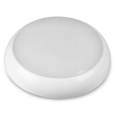 Side view of a round dome LED bulkhead