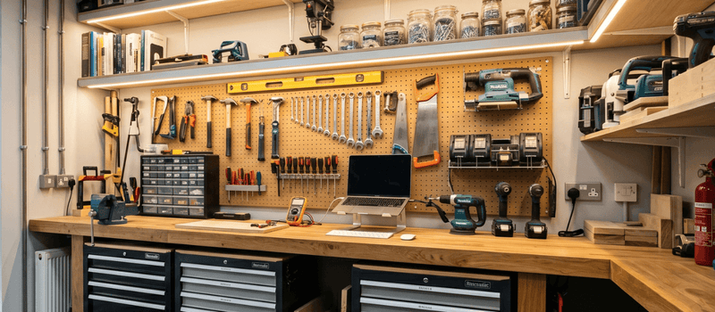 Task Lighting Ideas for Workbenches and Tool Areas