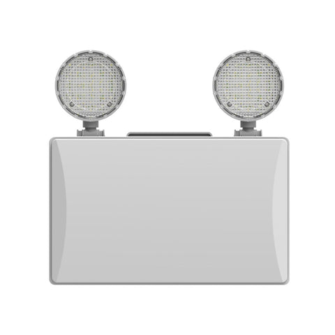 ExitGuardian™ LED Twin Spot Emergency Light - 240V AutoTest Non-Maintained IP20 300lm 3hr (angle 1)