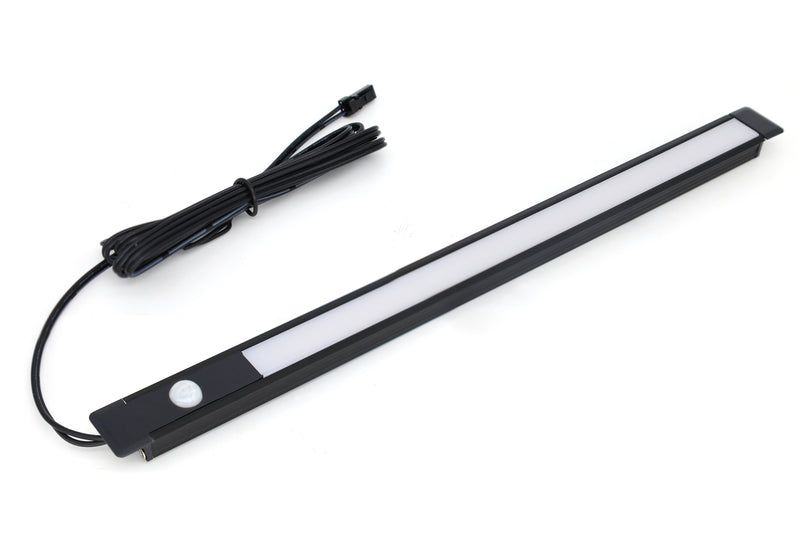 Simple Lighting - Lighteez 2m Recessed LED Profile - The recessed profile with the sensor and cable attached.