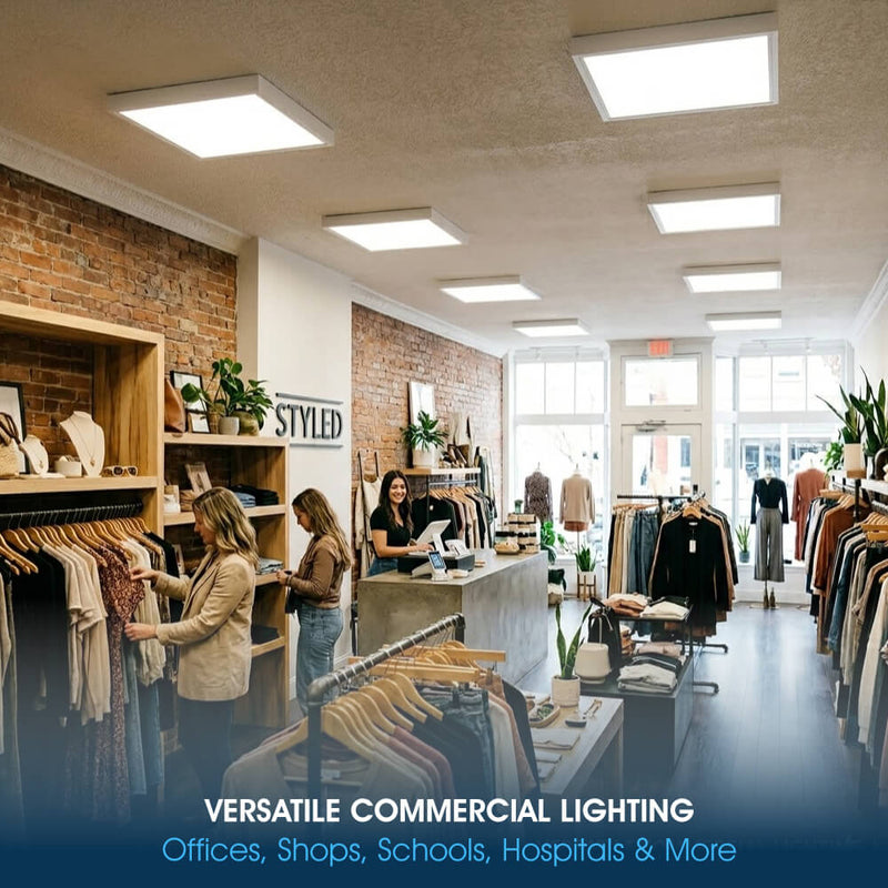 SL - 600x600 LED Panel - Infographics - Versatile Commercial Lighting