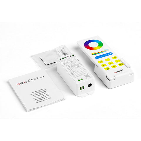 RGB + CCT LED strip remote and controller module set