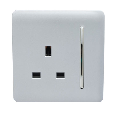 Silver switch socket
