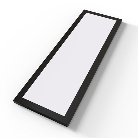 Rectangular under cabinet light with 300x100 dimensions and magnetic cover.