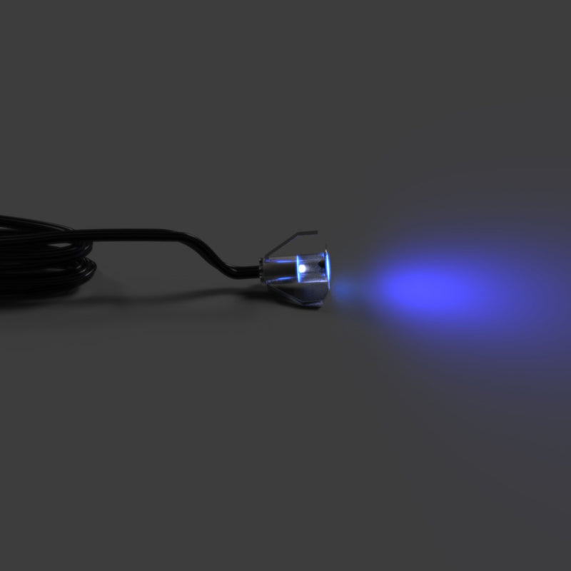 18mm, Mini IP67 LED Decking Light - Blue Light, Full Shot