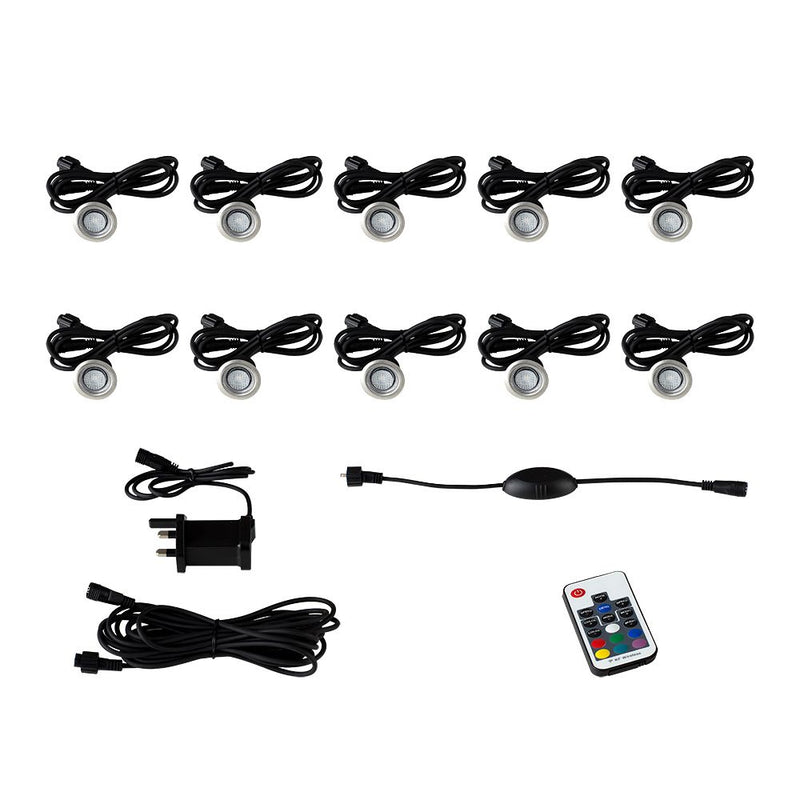 10 deck lights with other accessories