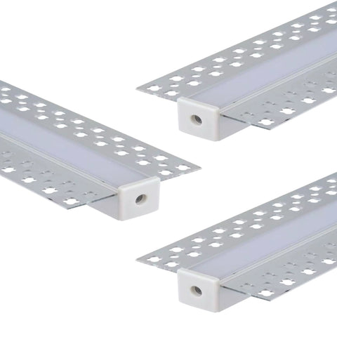 Pack of 3 Plaster-In LED Profiles
