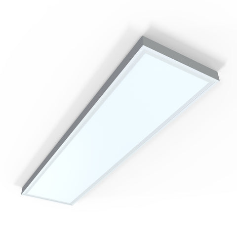 surface mounted 1200x300 LED panel light with warm white light