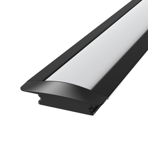 recessed black led profile light