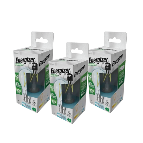 pack of three B22 filament bulb, 6500K