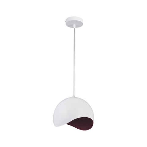 White Half Sphere LED Pendant Light