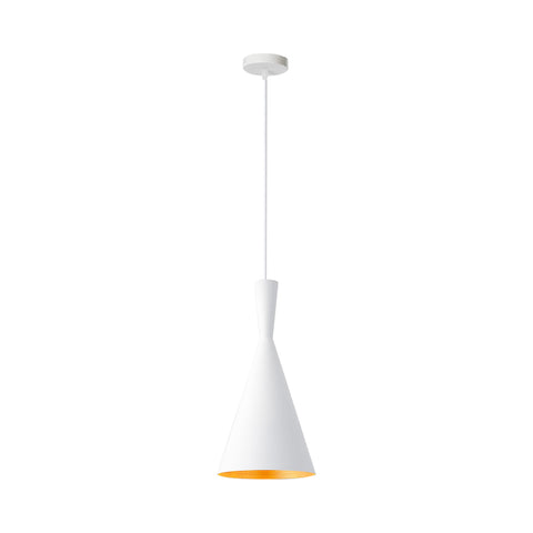 Cone Ceiling Pendant with a White Finish