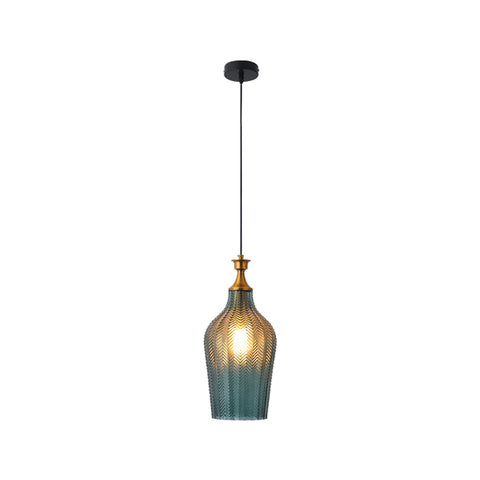 Elongated Glass Ceiling Pendant Light