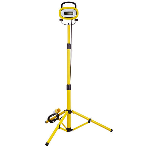 Full shot of a single tripod LED work light