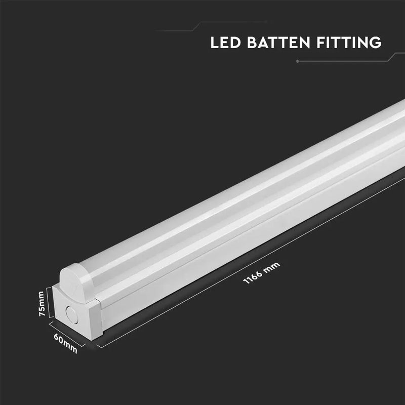 40w LED Batten Light Fitting, 4FT Dimensions