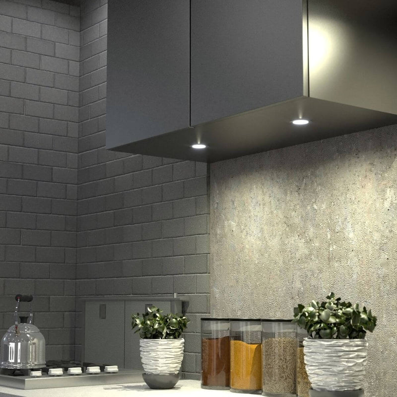 5 Pack - Recessed LED Under Cabinet Lights - Cool White or Warm White