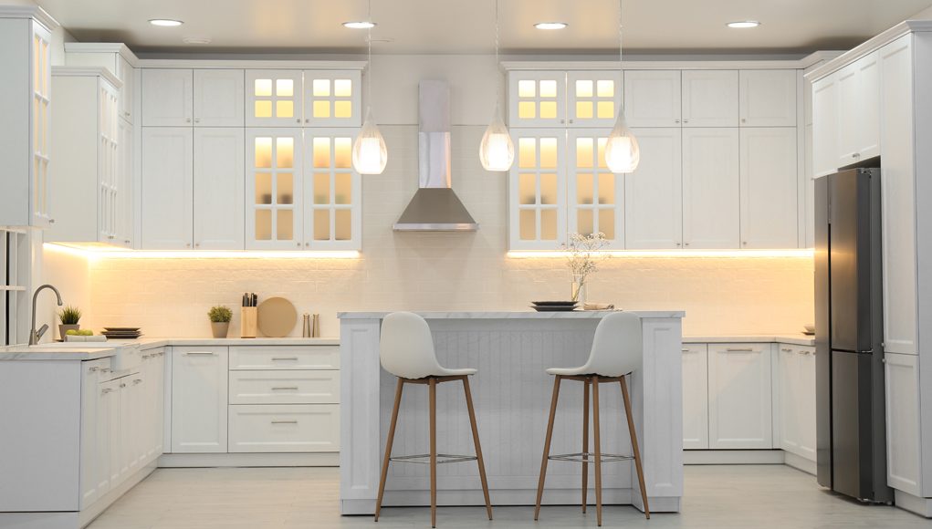 A kitchen space to show a guide to under cabinet kitchen lights