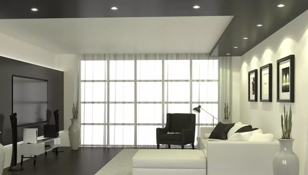 A living room to show the smart ways to install downlights in your home