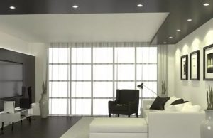 A living room to show the smart ways to install downlights in your home