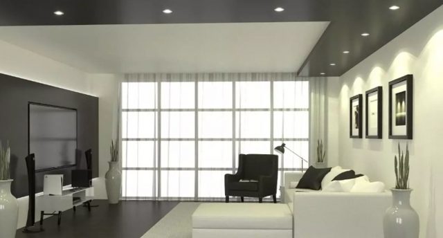 A living room to show the smart ways to install downlights in your home