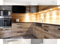 kitchen with under cabinet lights