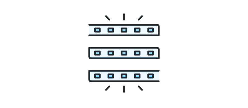 LED strips icon