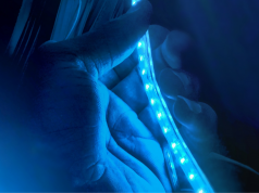 blue LED strip light