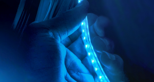 blue LED strip light