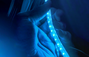 blue LED strip light