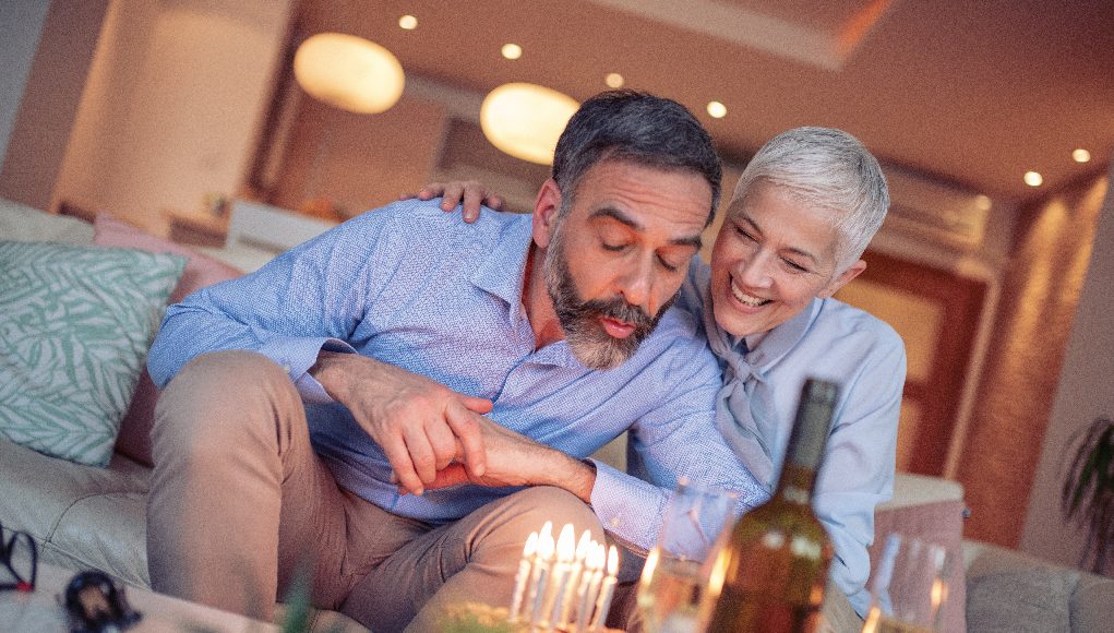 Simple Lighting Blog - Couple celebrating in a well lit room