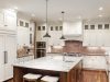 kitchen with white LED lights