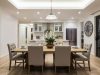 dining room with a pendant lamp