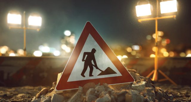 construction site sign