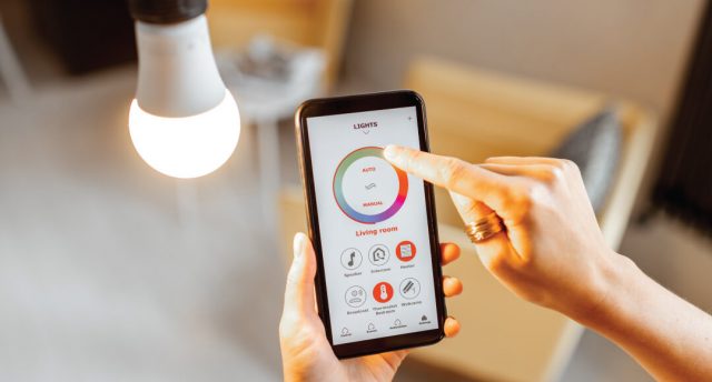 mobile phone with a control app