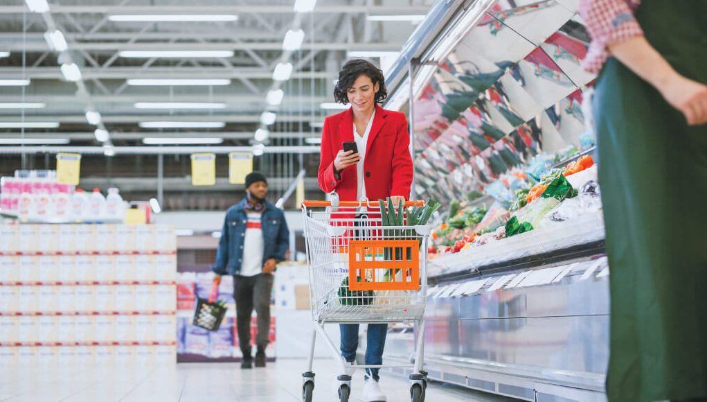 girl in the grocery