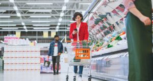 girl in the grocery