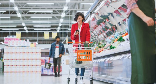 girl in the grocery