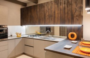 kitchen with under cabinet lights