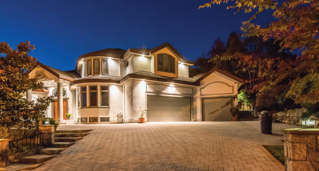 Driveway clearance night lights