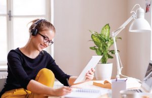 girl studying