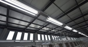 tube lights mounted on the ceiling