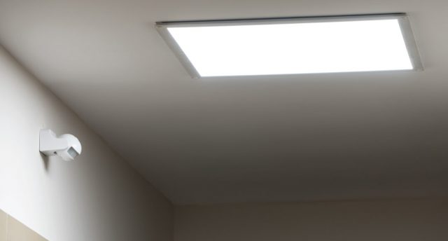 panel light with a light sensor