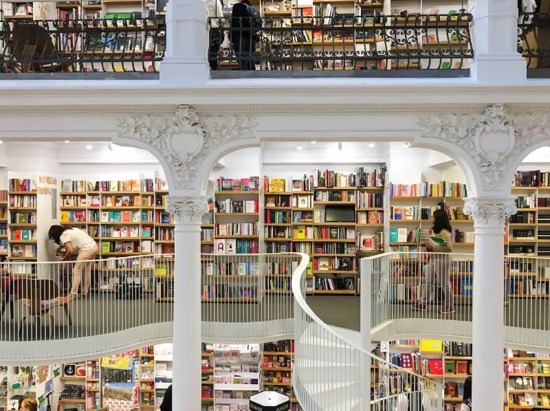 library filled with books of different colours