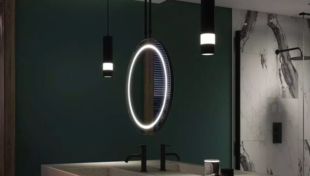 round LED mirror