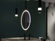 round LED mirror