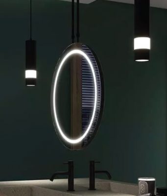 round LED mirror