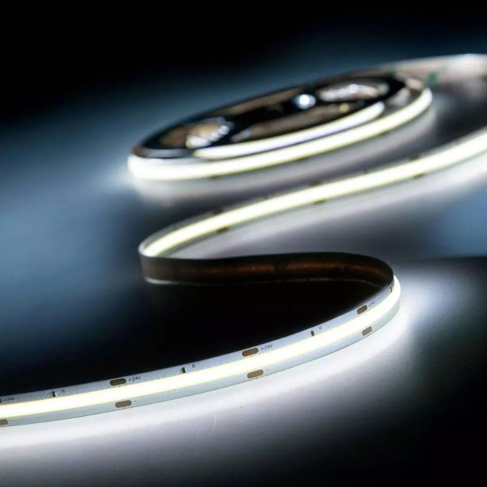 COB LED strip with cool white light